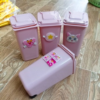 Thùng rác mini cắm bút cute