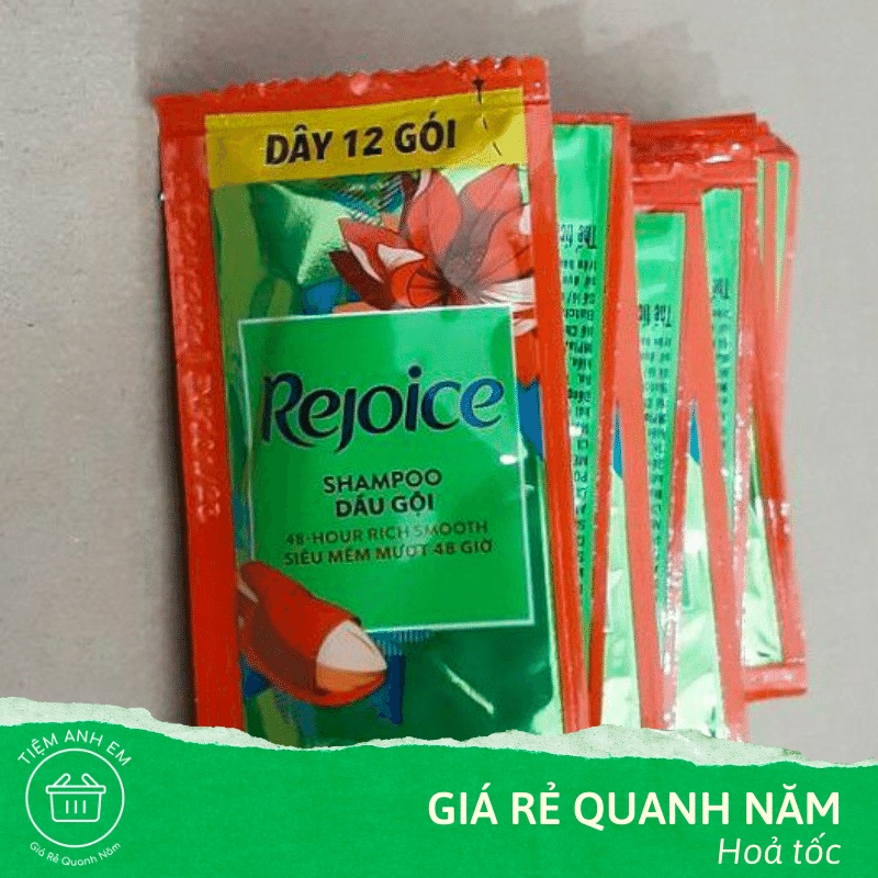 Dây Dầu Gội, Xả Rejoice Siêu Mềm Mượt gói 6ml