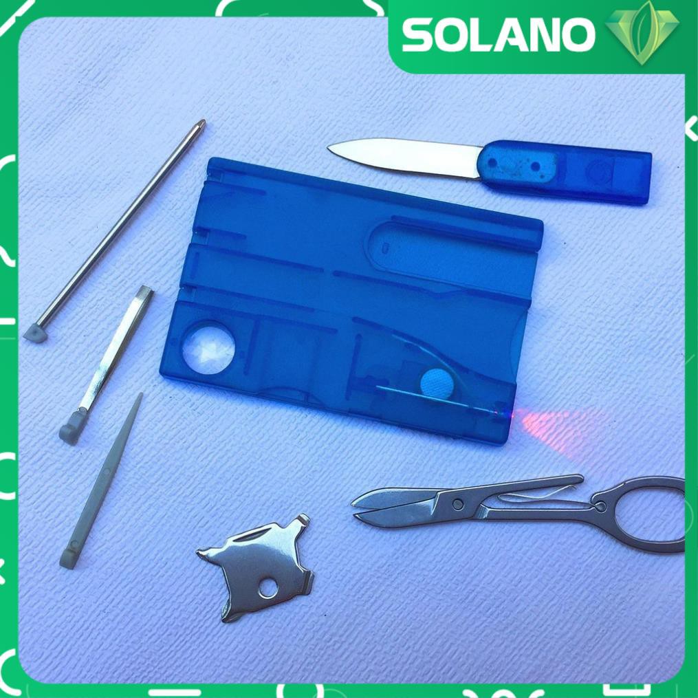 Bộ Dụng Cụ Đa Năng Bỏ Túi 13 Món Trong 1 SOLANO Bộ Dụng Cụ Sửa Chữa Nhỏ Gọn Như Thẻ ATM HG-001119