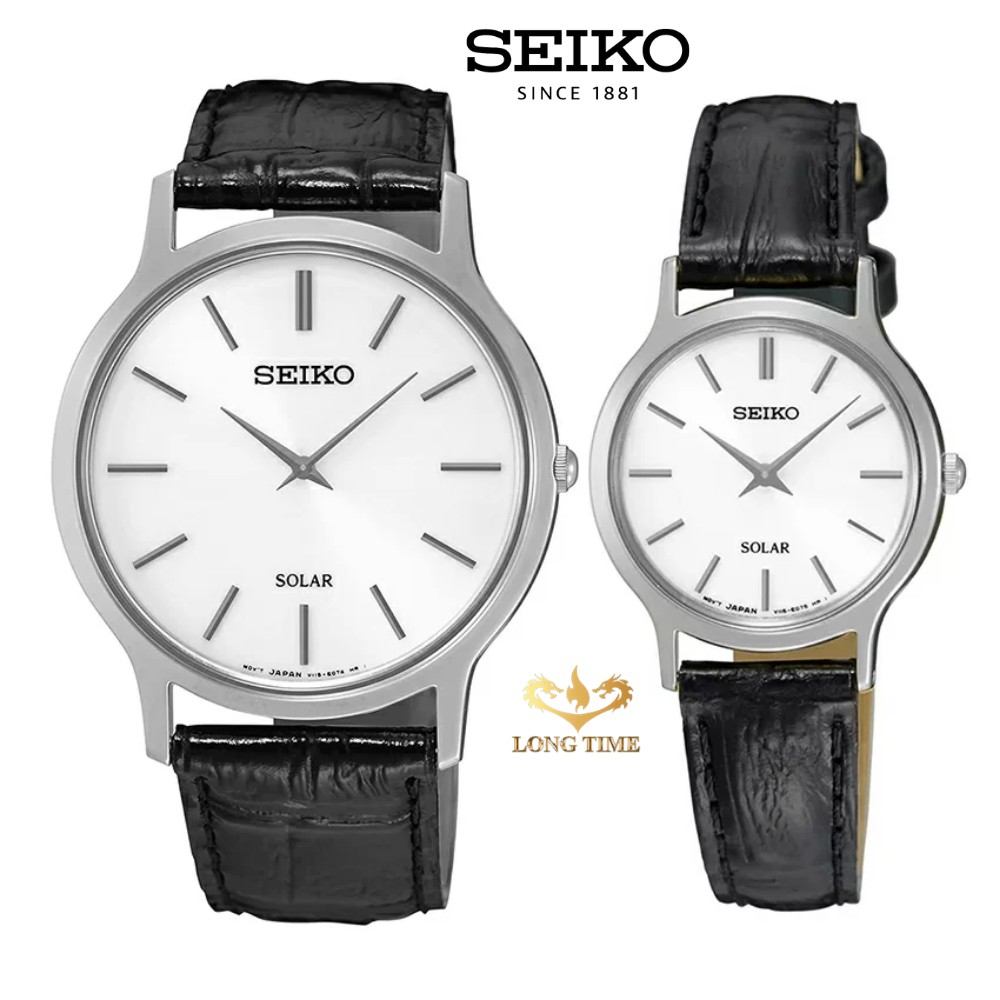 Đồng hồ Đôi Seiko SUP873P1 & SUP299P1 mặt kính Hardlex Crystal pin nặng lượng mặt trời , bảo hành 12 tháng