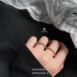 Nhẫn Bạc Nữ Eleanor Vòng Hạt Nhỏ Basic, Đơn Giản Cực Thời Trang