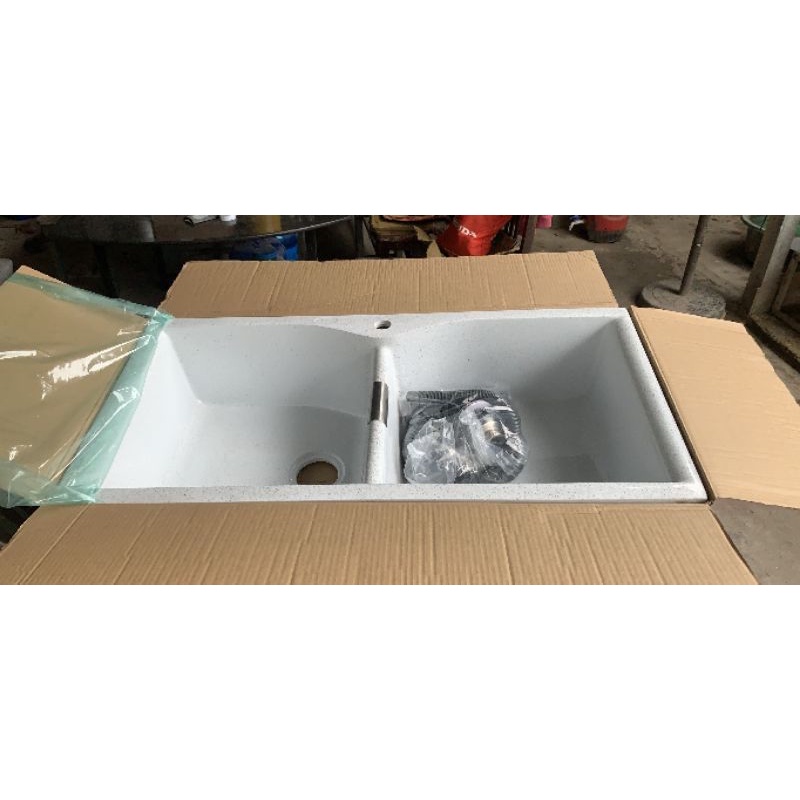 Chậu rửa chén đá nhân tạo KT 98x48x22