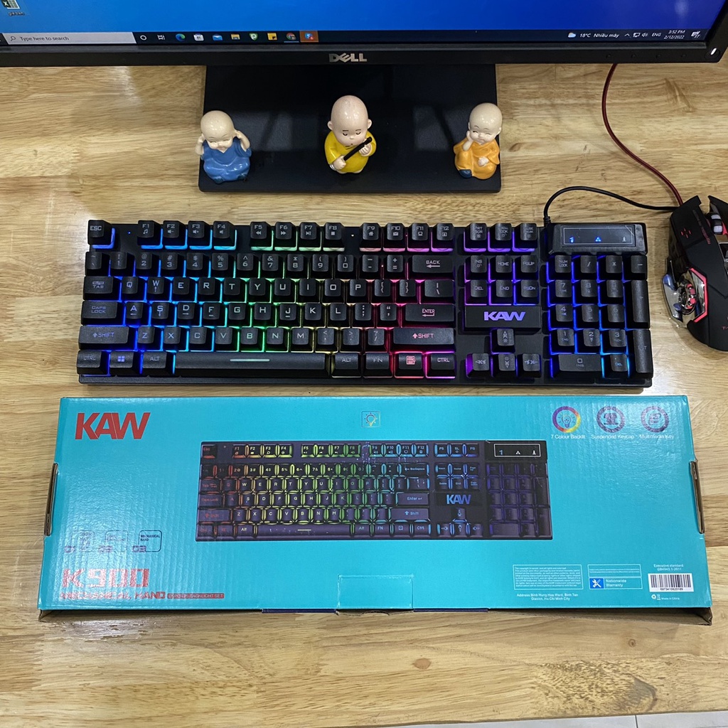 Keyboard - Bộ Bàn Phím Chuyên Game Fuhlen K900 KAW, Có đèn LED giả cơ Loại Xịn Chuyên Dụng Siêu Nhạy Dành cho Game Thủ