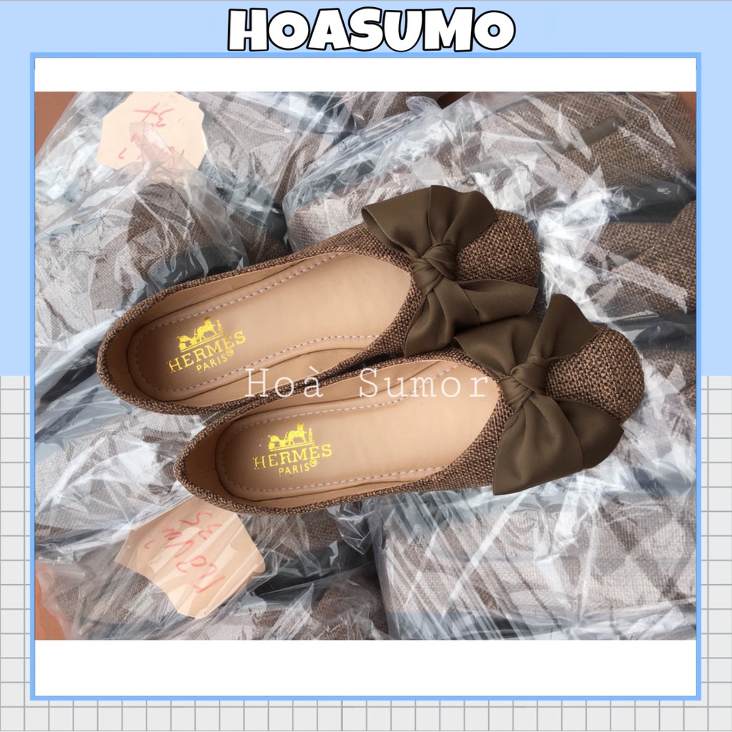 (hoasumo_form rộng lùi 1 size) Bệt nơ chất dạ nâu Siêu hit | BigBuy360 - bigbuy360.vn
