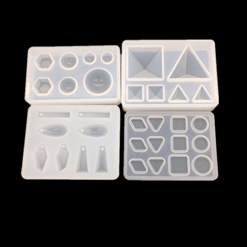 [Hàng mới về] 4 Khuôn silicon dùng làm trang sức hình kim tự tháp