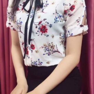 áo voan tơ kèm nơ