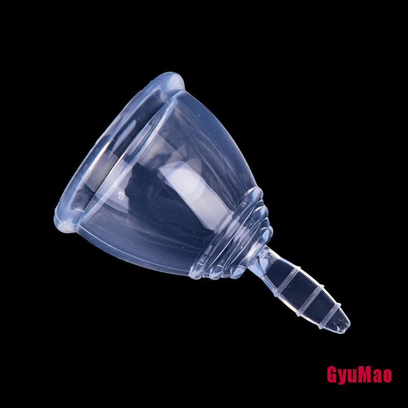 Cốc Nguyệt San Trong Suốt Bằng Silicone Có Thể Tái Sử Dụng Kèm Vỏ Đựng Tiện Lợi