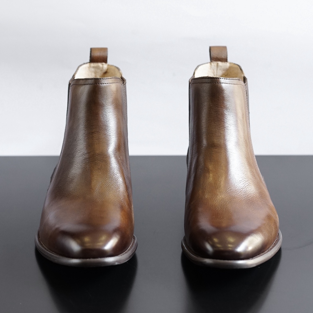 [CAO CẤP] Giày boot nam cao cổ CHELSEA NÂU BK Da thật mũi nhọn Đế khâu Phong cách văn phòng công sở sartorial BH 1 năm | BigBuy360 - bigbuy360.vn