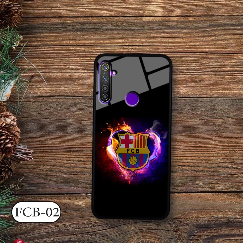 Ốp đội bóng Realme 5 Pro/ Realme Q - Lưng kính cường lực