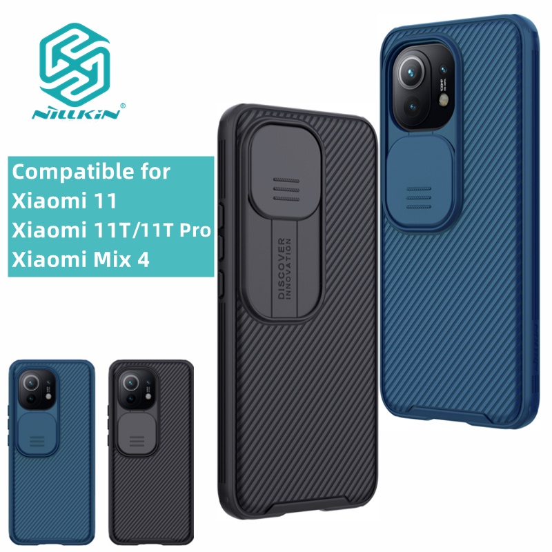Ốp Điện Thoại Nillkin Cứng Chống Sốc Có Nắp Trượt Bảo Vệ Camera Cho Xiaomi Mix 4 11 / Mi 11T Pro / 11T Pro