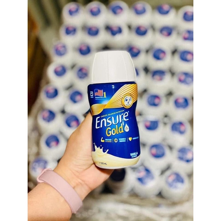 Sữa Ensure Gold Milk Vanilla dạng nước 220ml. Date 09/2023