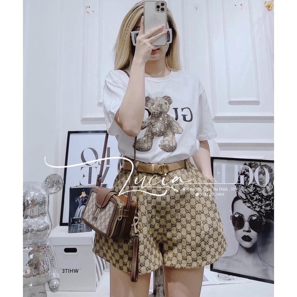 [ 𝐅𝐑𝐄𝐄 𝐒𝐇𝐈𝐏 ] SÉT ÁO PHÔNG QUẦN CHỮ KEM ĐAI THẮT EO