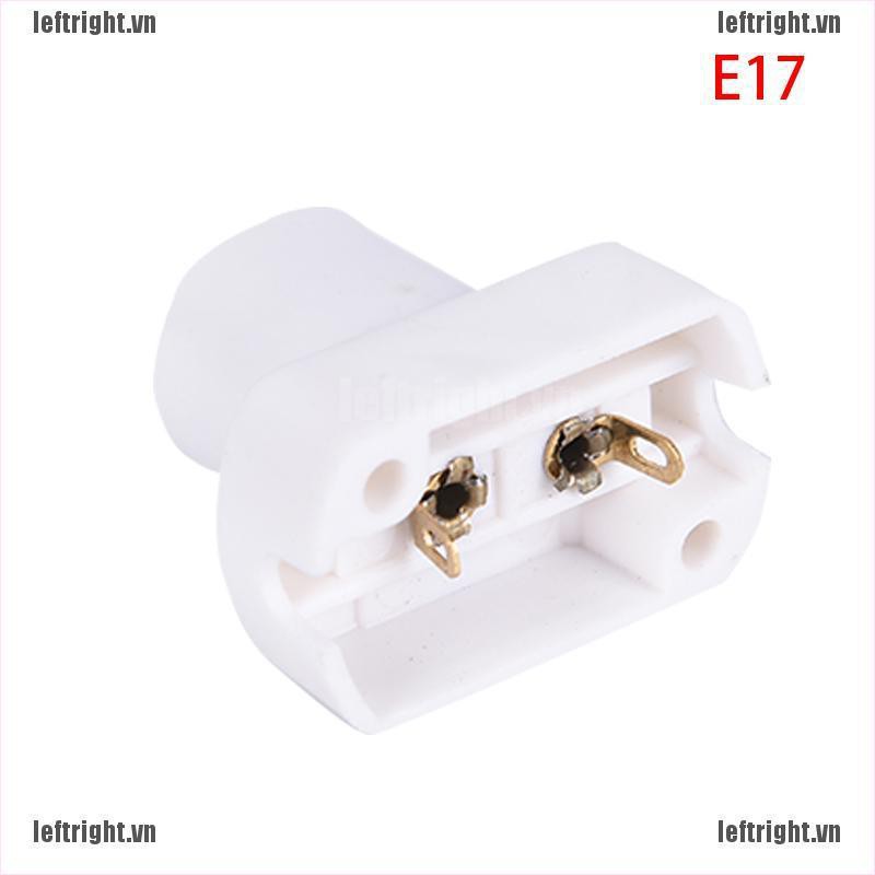 1 Giá Đỡ Đèn LED E17 E14 Hình Vuông Màu Trắng Chống Lão Hóa