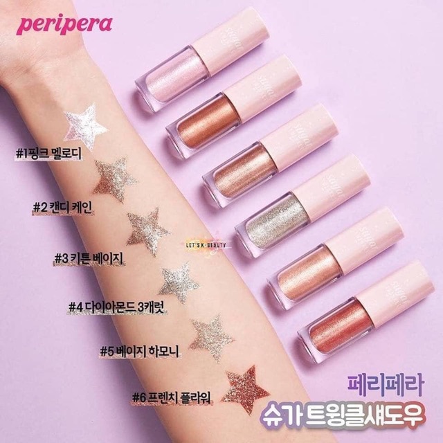 NHŨ MẮT #PERIPERA SUGAR TWINKLE LIQUID SHADOW