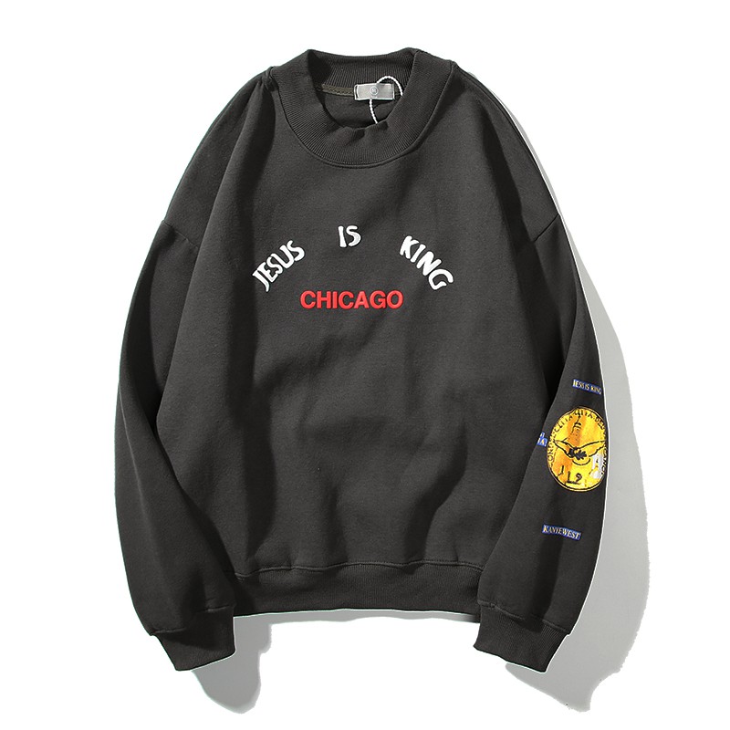 Áo Sweater Tay Dài In Hình Chúa Jesus Is King Chicago Cá Tính | BigBuy360 - bigbuy360.vn