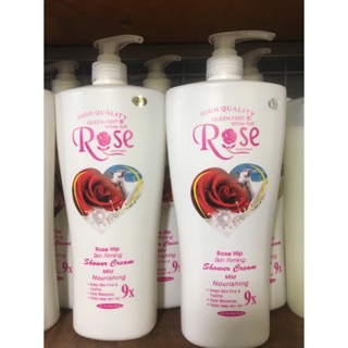 2 chai sữa tắm Rose trắng da