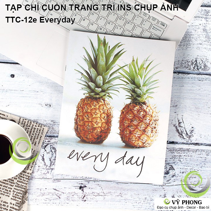 BÌA ẢNH MAGAZINES 26x20cm TẠP CHÍ CUỐN TRANG TRÍ CHỤP HÌNH INS DECOR TTC-12