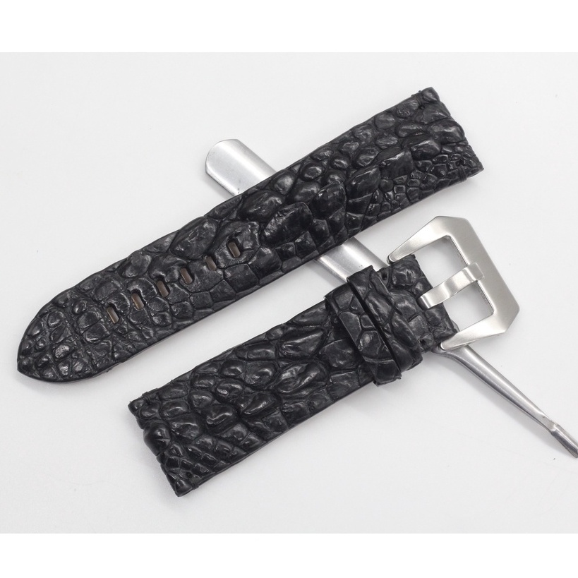 Dây Da Đồng Hồ Nam Vân Gai Chân Cá Sấu, Dây Đồng Hồ Da Cá Sấu Thật, Sản Phẩm Kèm Khóa/Tool Tháo/Chốt BẢO HÀNH 6 THÁNG