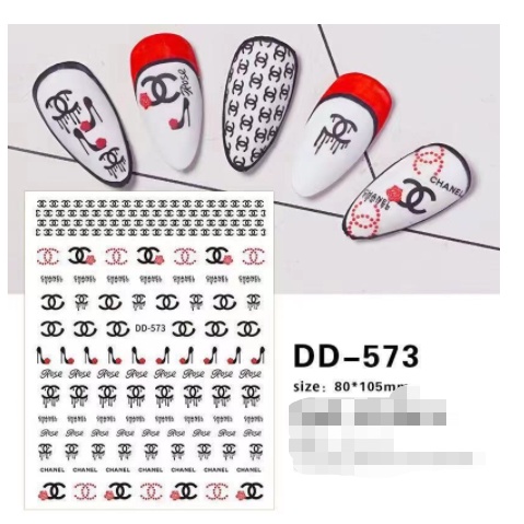 sticker thương hiệu trang trí nail