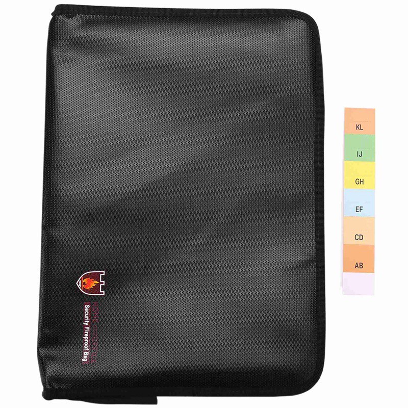 Fireproof Files Folder 14.3x9.8 inch A4 Size 12 Pockets