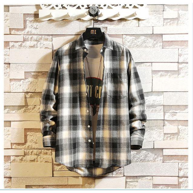 Áo Khoác Sơ Mi CARO Flannel Trẻ Trung Năng Động Cá Tính SM10 Unisex Zalofa