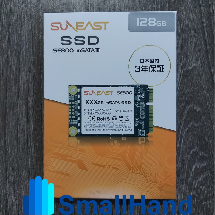 Ổ cứng SSD mSATA SunEast 128GB nội địa Nhật Bản – CHÍNH HÃNG – Bảo hành 3 năm – mSata3 SSD chính hãng