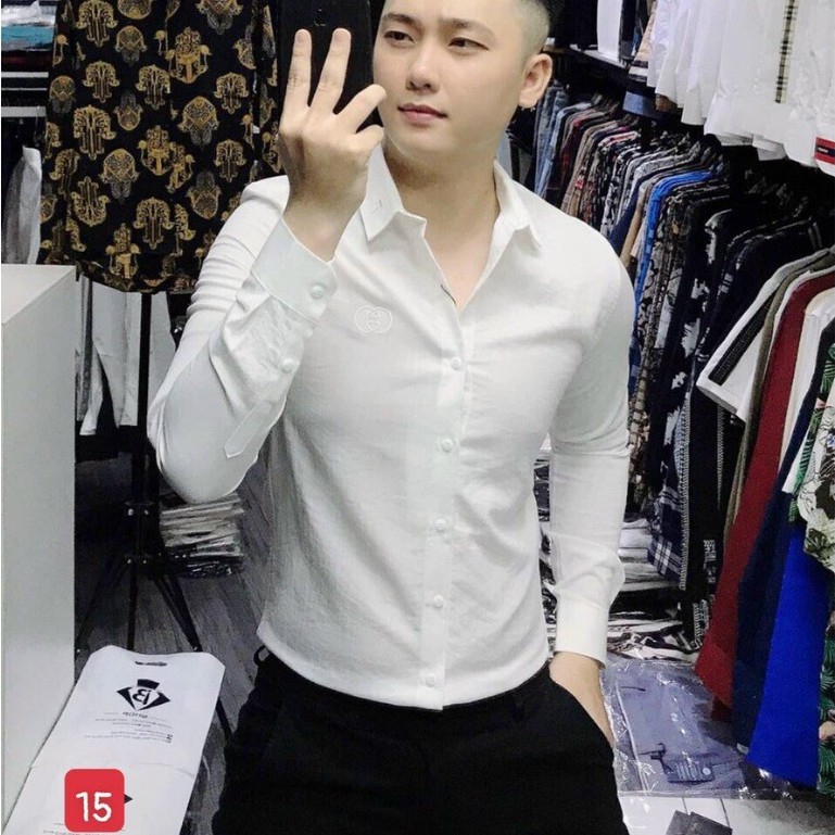 Áo sơ mi nam dài tay chất đũi không nhăn dáng ôm body nhiều mẫu PN ms85 | BigBuy360 - bigbuy360.vn