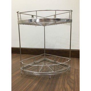 Kệ góc inox 304(LONG VÂN) cao cấp 1 tầng , 2 tầng