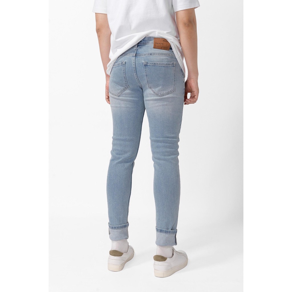 [ROUTINE] - Quần jeans nam màu xanh nhạt classic vải cotton form slim fit - 10F20DPA073 Shop LA STORE