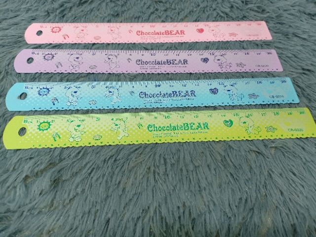 Thước sắt Chocolate bear 20cm