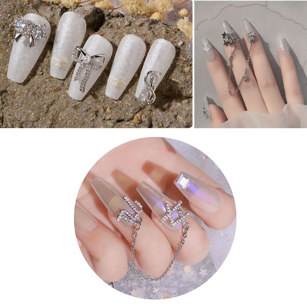 Miếng Dán Trang Trí Móng Tay Nghệ Thuật|Phụ Kiện Trang Trí Móng Tay Hình Bướm Bằng Hợp Kim DIY