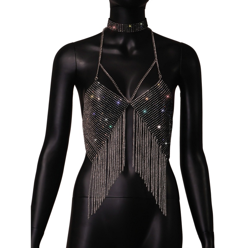 Dây Xích Tua Rua Đính Đá Đeo Cơ Thể Quyến Rũ