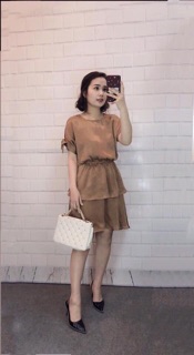 VÁY LỤA 2 TẦNG