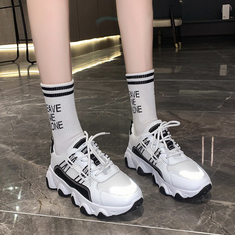 [INS HOT] ULzzang Giày thể thao nữ khuynh hướng cao cấp 😍Phản quang😍 2020 bản mới⚡️(8809)