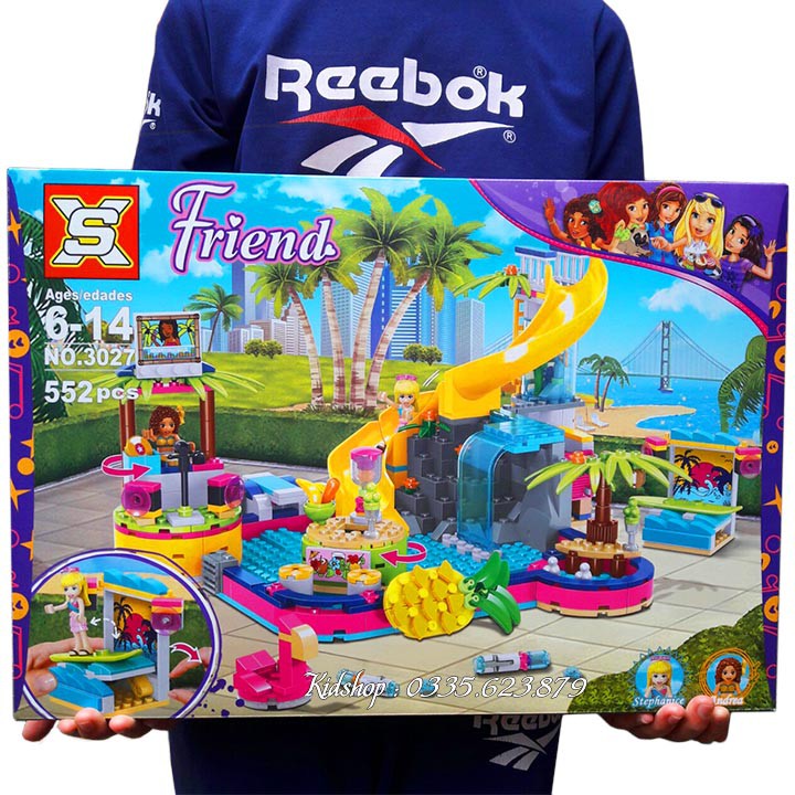 Bộ Lego Xếp Hình Friends (30277) Cầu Trượt Trong Công Viên. Gồm 552 Chi Tiết. Lego Lắp Ráp Đồ Chơi Cho Bé