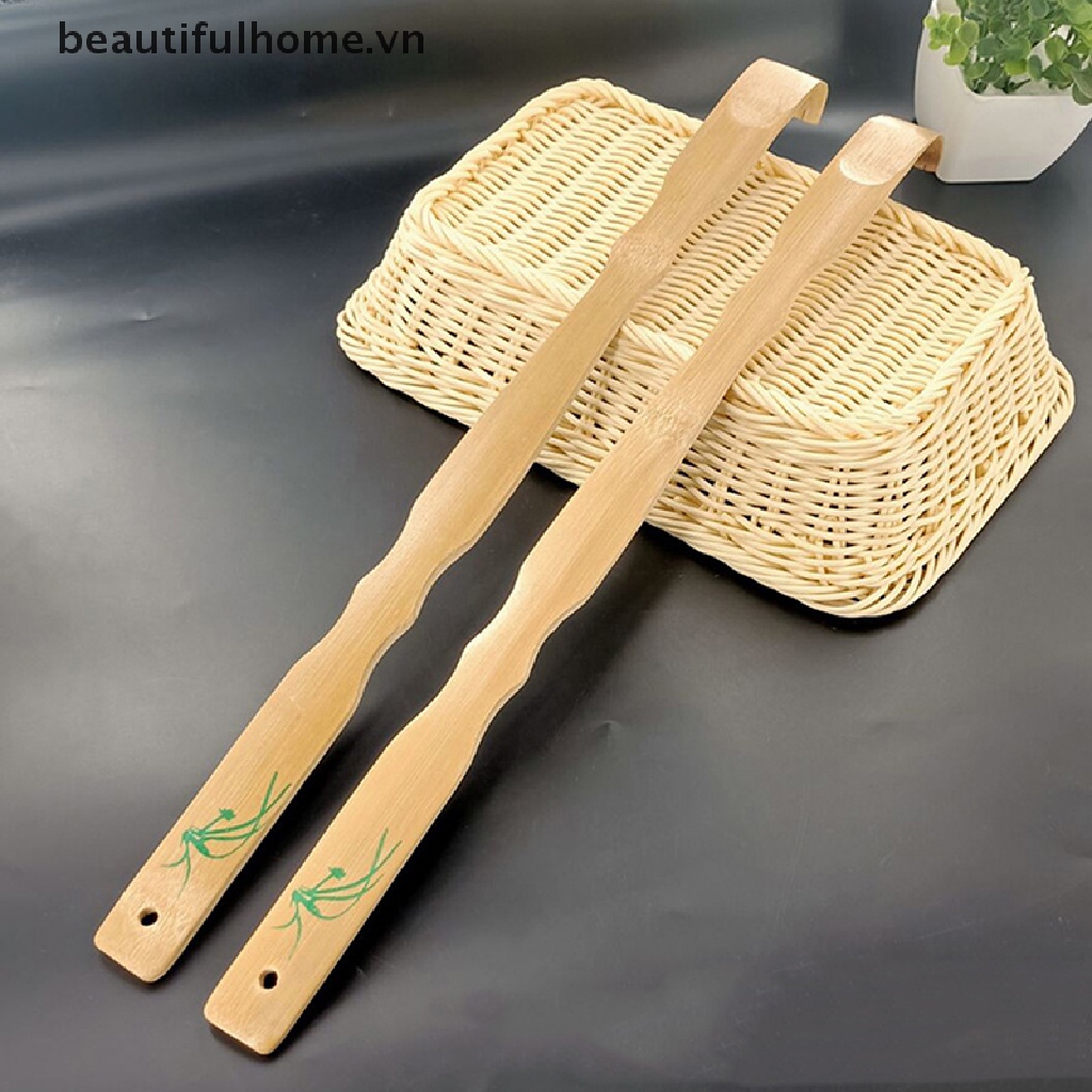[Hàng mới về] Cây lăn mát xa lưng bằng gỗ tre bền bỉ tiện lợi