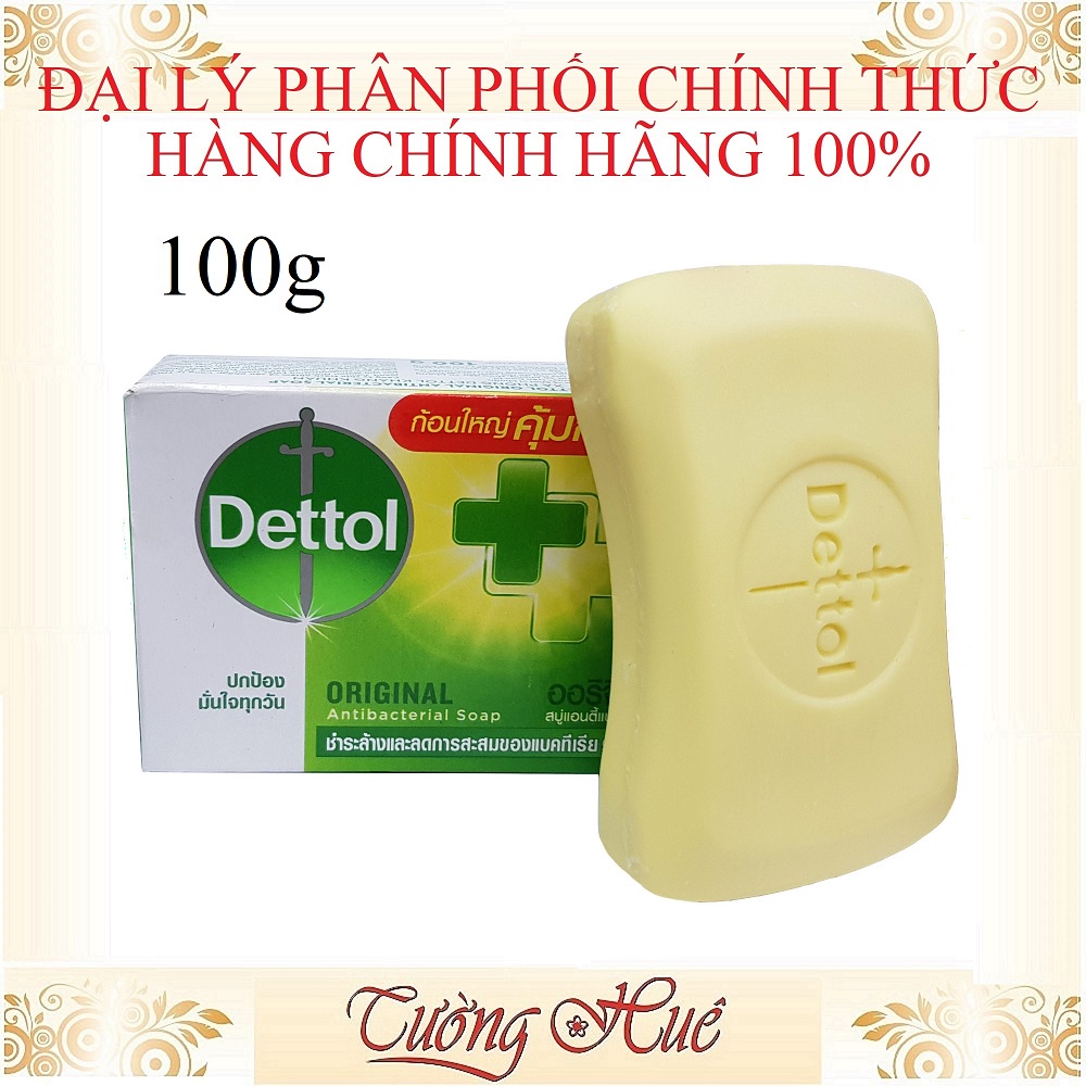 Bộ 6 Xà Phòng Dettol Kháng Khuẩn Original Antibacterial Soap - 100g x6