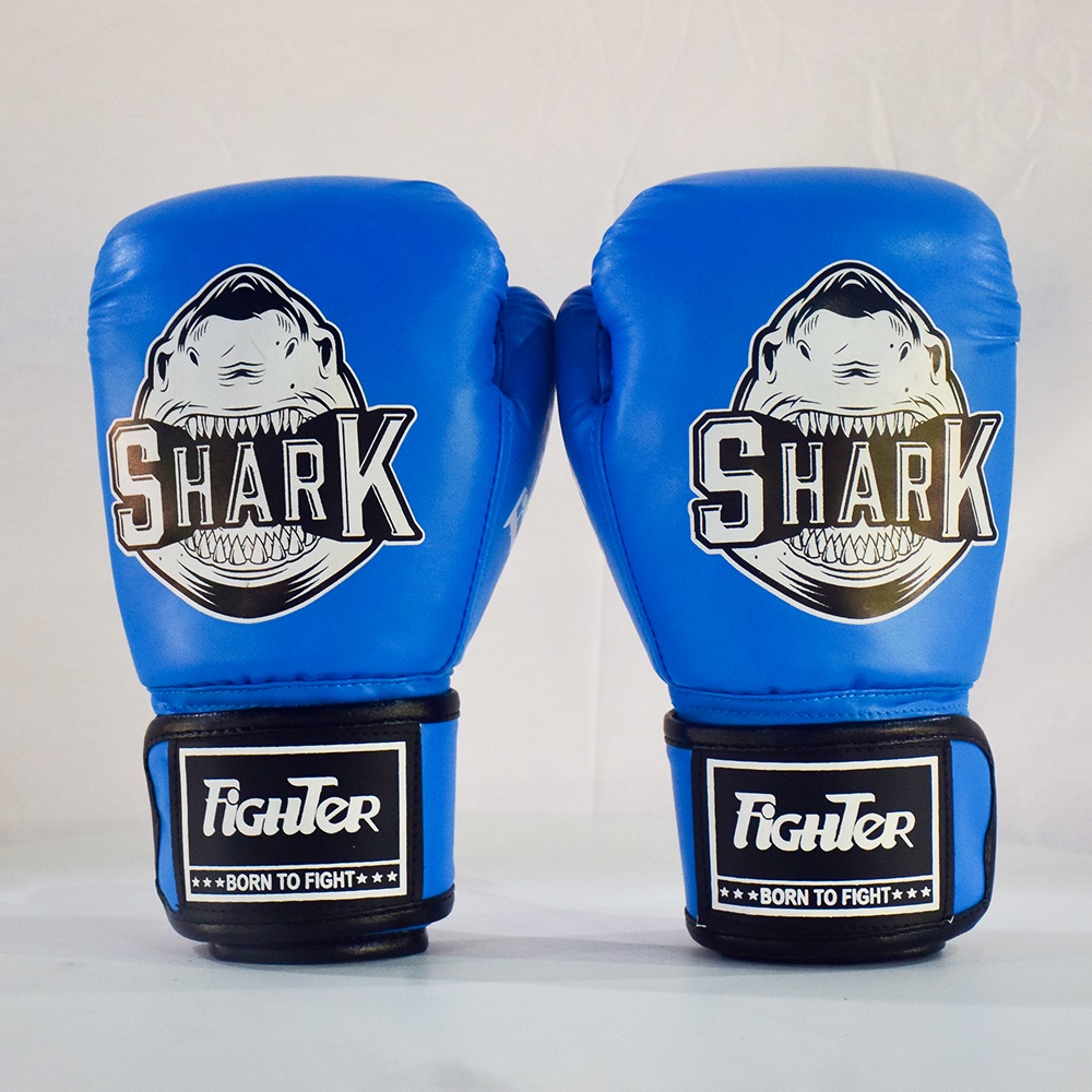 Găng Boxing Shark Xanh - Shark Blue | Boxing, KickBoxing, Muay, Võ Cổ Truyền, Vovinam