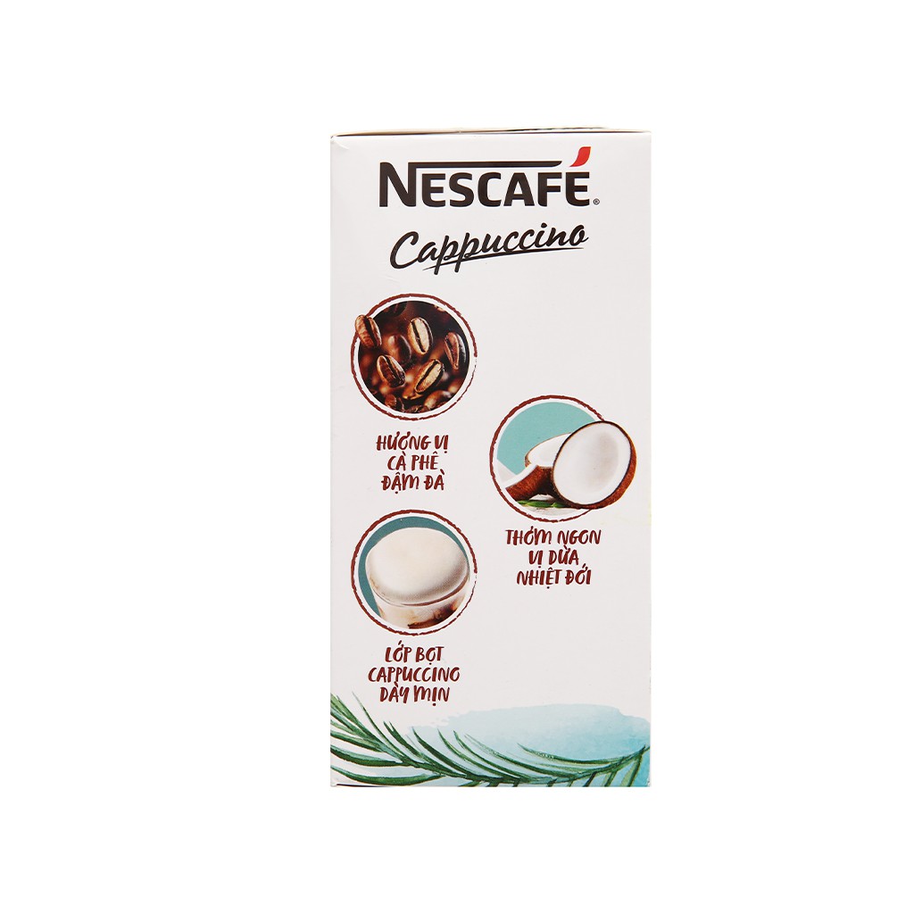 [Mã 77FMCGSALE1 giảm 10% đơn 250K] Cà phê Cappuccino NesCafe vị dừa 200g | BigBuy360 - bigbuy360.vn