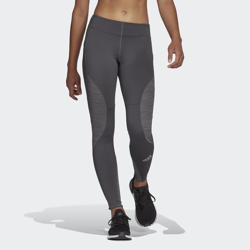 Quần Bó adidas RUNNING Nữ Fast Running Primeblue Leggings Màu xám H36478