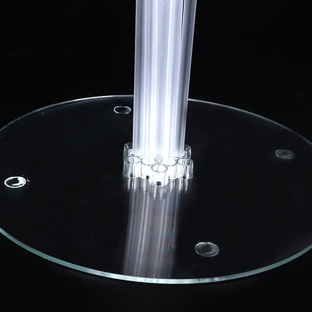 Bộ 7 Ống Bong Bóng Bằng Acrylic Kèm Giá Đỡ Dùng Trang Trí Tiệc Cưới/ Sinh Nhật