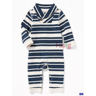 Romper bé trai old sl13 - sọc navy