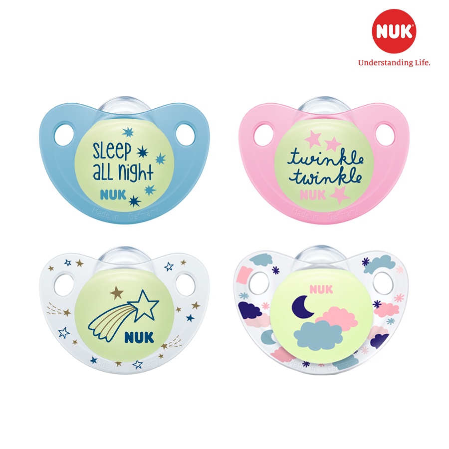 Bộ 2 ty giả NUK Silicone Night/Day