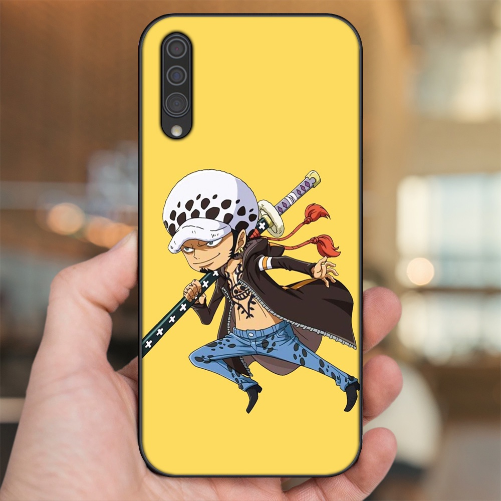 Ốp lưng Samsung A30S, A50, A50S, A70, A70S viền đen in hình Law One Piece
