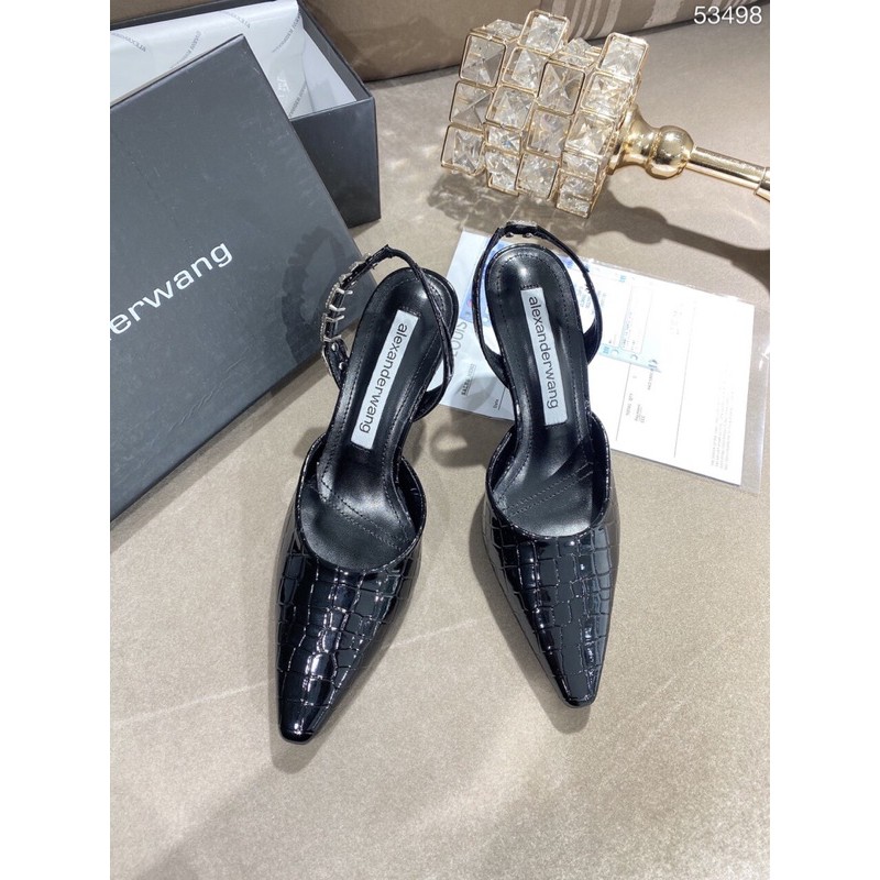 Giày cao gót quai đá chữ wang