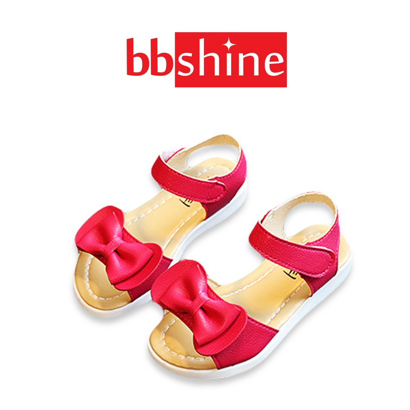 Giày bé gái 6 – 10 tuổi thiết kế nơ đơn giản BBShine – S7