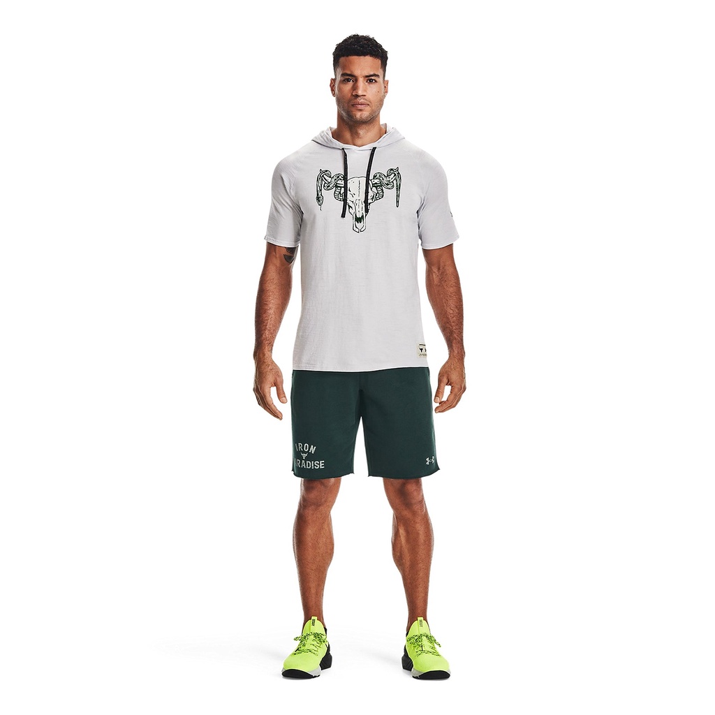 Áo khoác hoodie tay ngắn có nón nam Under Armour Project Rock Cc Ss - 1361719-014