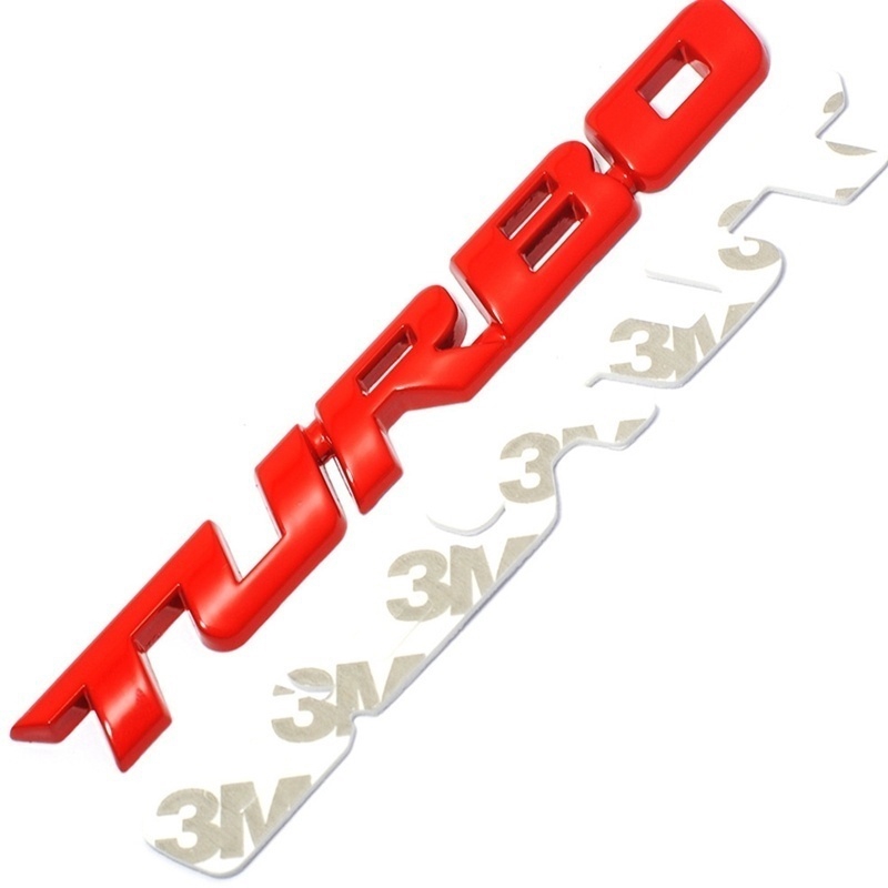 Miếng Dán Kim Loại Chữ Turbo 3d Độc Đáo Trang Trí Xe Hơi / Xe Máy