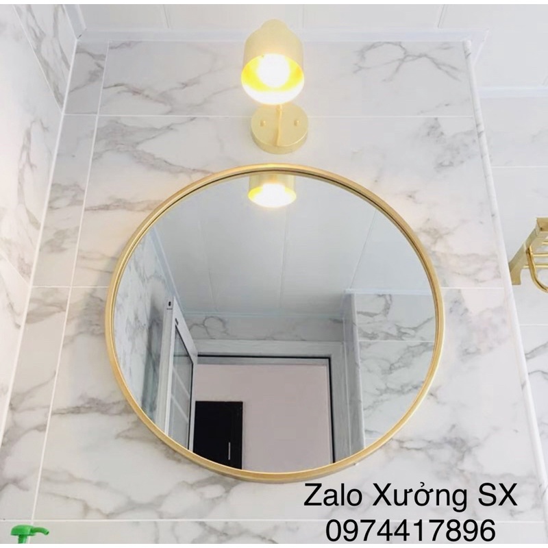 Gương treo tường, gương treo nhà tắm tĩnh điện phủ sơn acrylic KQG