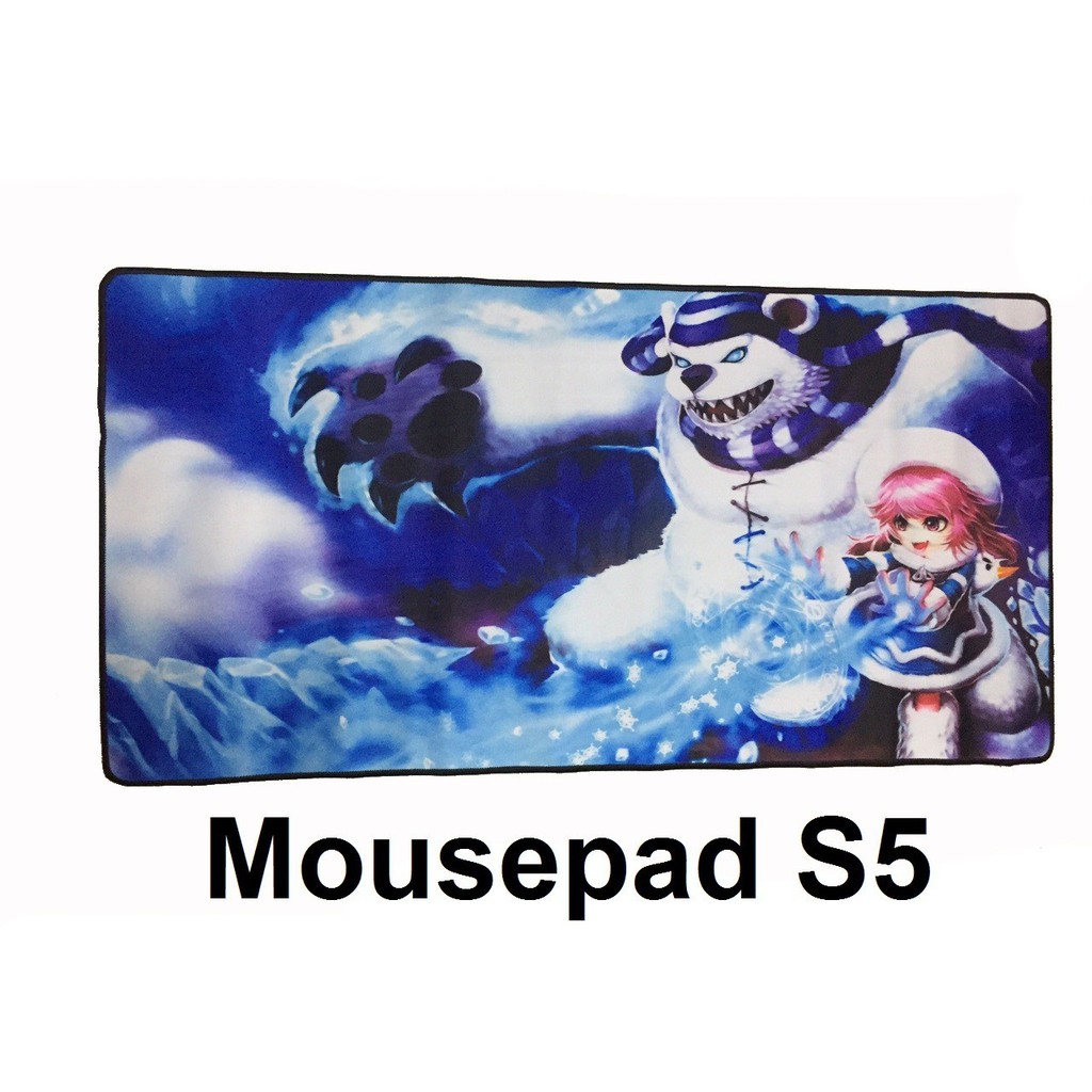Tấm lót chuột mousepad cực đại S5 trơn láng mịn nhiều hình game (40cm x 80cm dày 3mm)